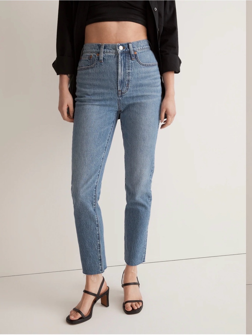 Madewell The Perfect Vintage Jean in Earlside Wash Raw-Hem Edition